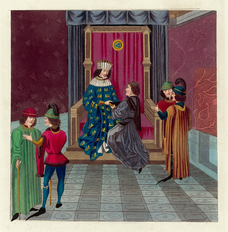 King Edward IV (färgad gravyr) av English School