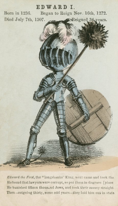 Kung Edward I (akvatint) av English School