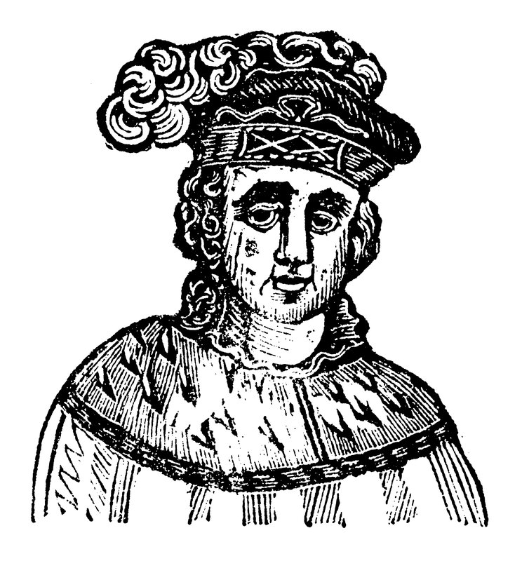 Kung Edward V (träsnitt) av English School