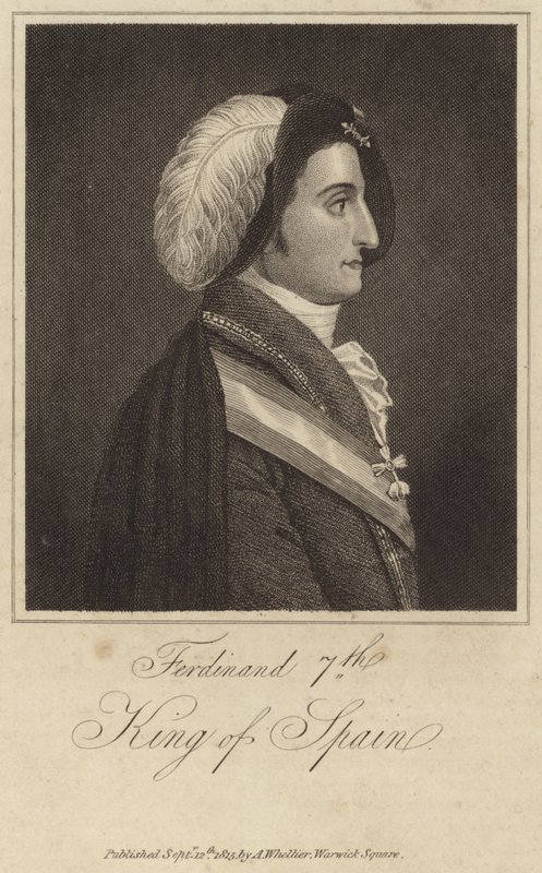 Kung Ferdinand VII av Spanien av English School