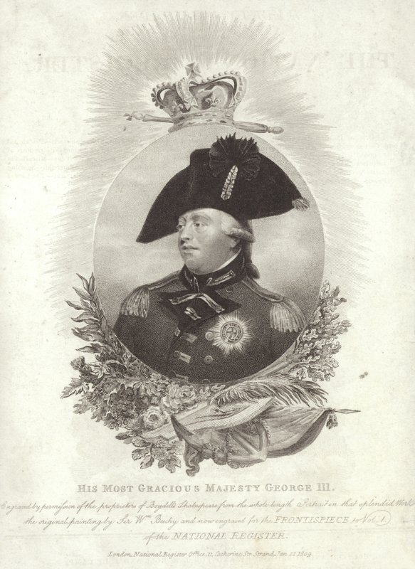 Kung George III av Storbritannien och Irland av English School