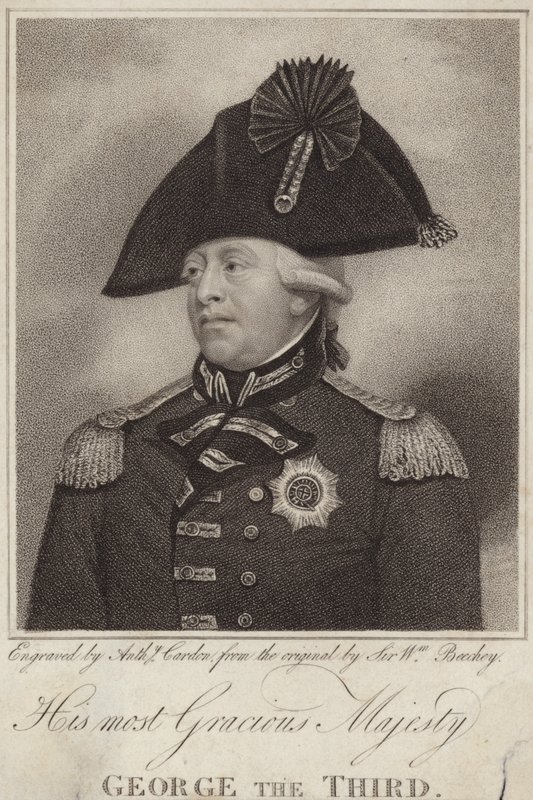 Kung George III av Storbritannien och Irland av English School
