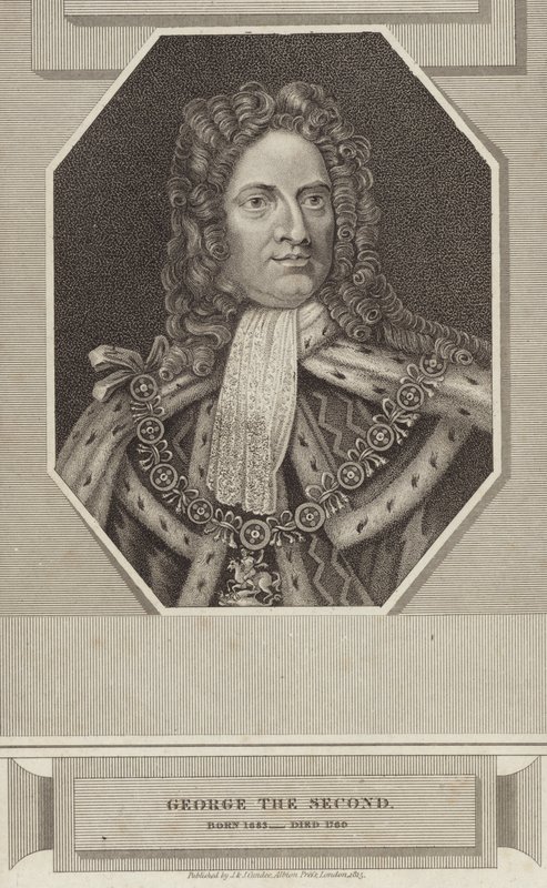 Kung George II av Storbritannien och Irland av English School
