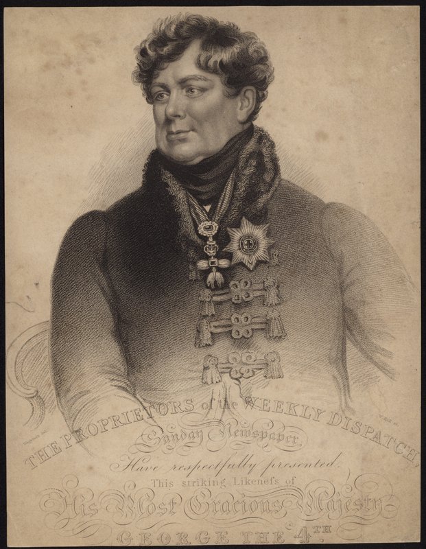 Kung George IV av Storbritannien och Irland av English School