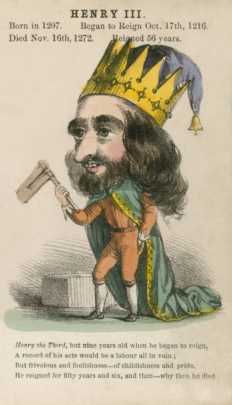 Kung Henrik III (akvatint) av English School