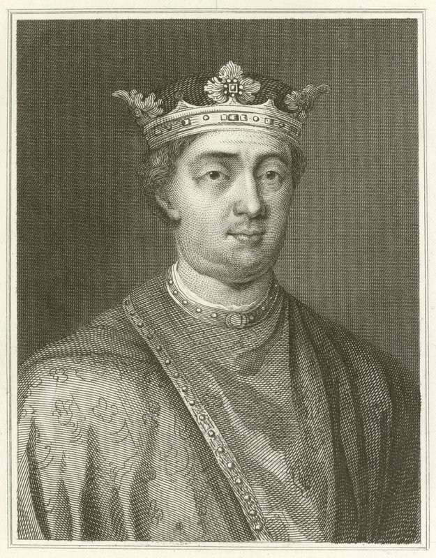 Kung Henrik II (gravyr) av English School