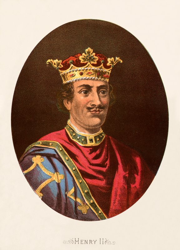 kung Henrik II av English School