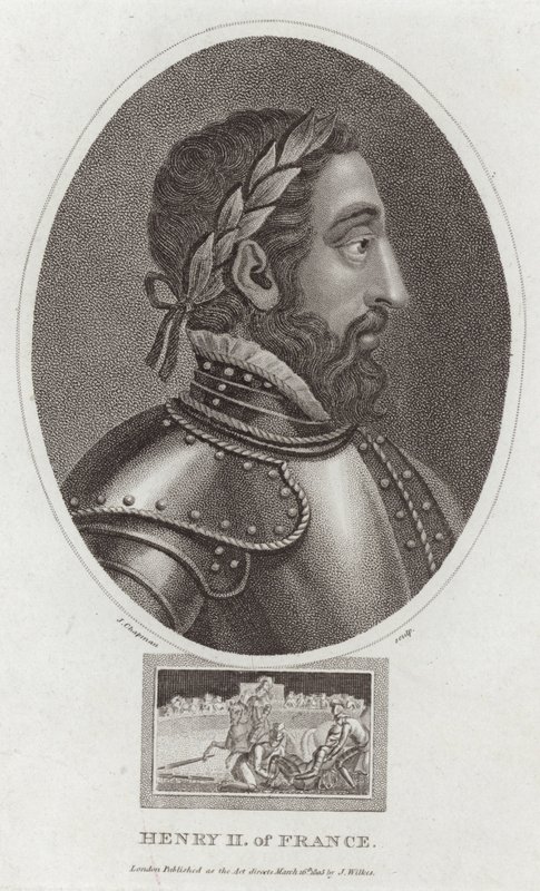 kung Henrik II av Frankrike av English School