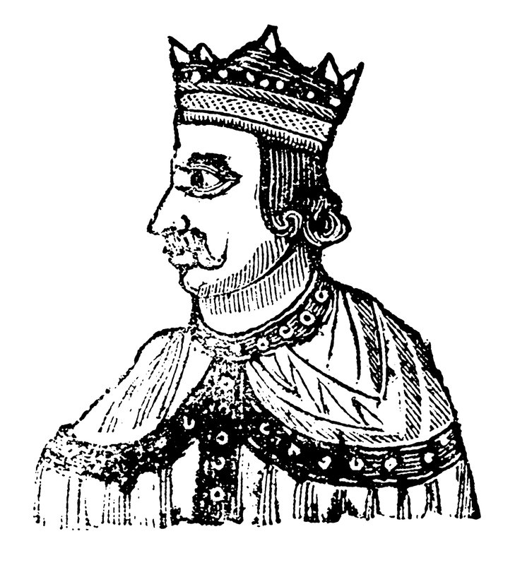 Kung Henrik I (träsnitt) av English School