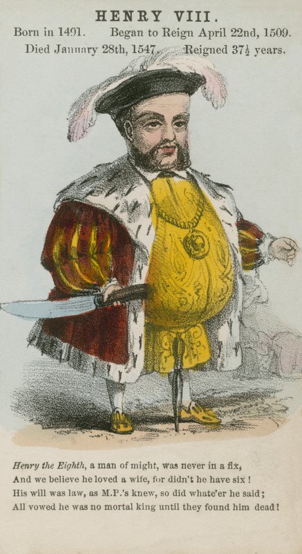 Kung Henrik VIII (akvatint) av English School