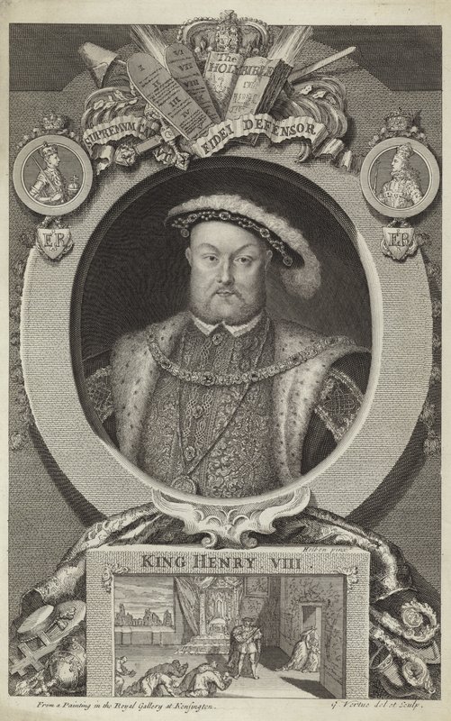 kung Henrik VIII av England av English School