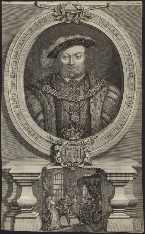 kung Henrik VIII av England av English School