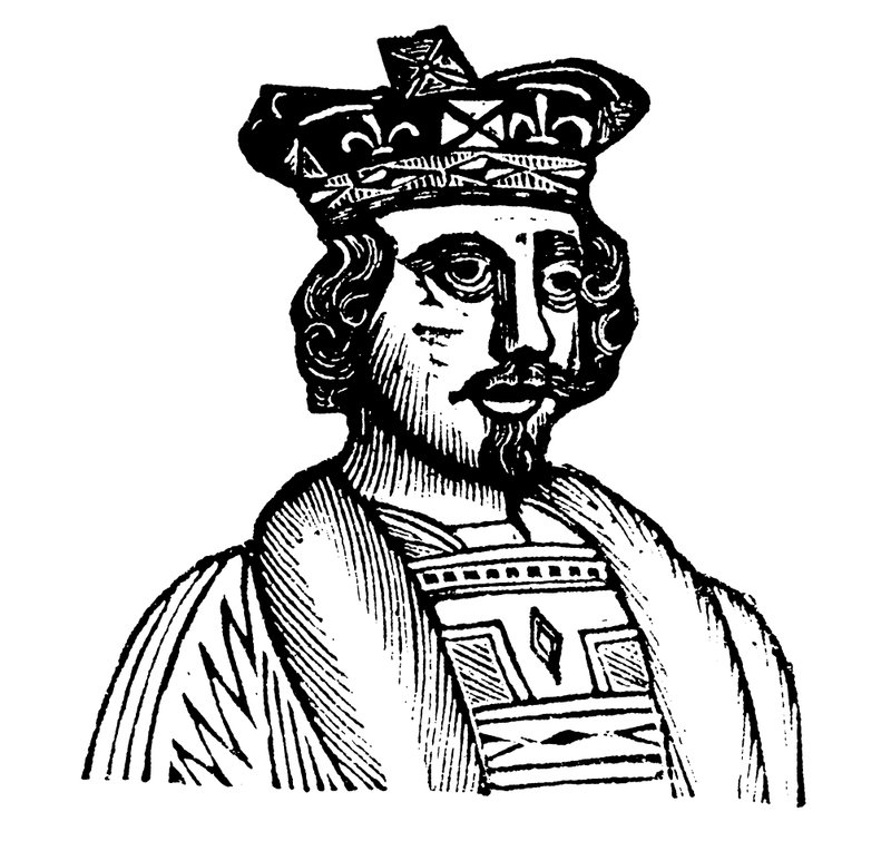 Kung Henrik VI (träsnitt) av English School