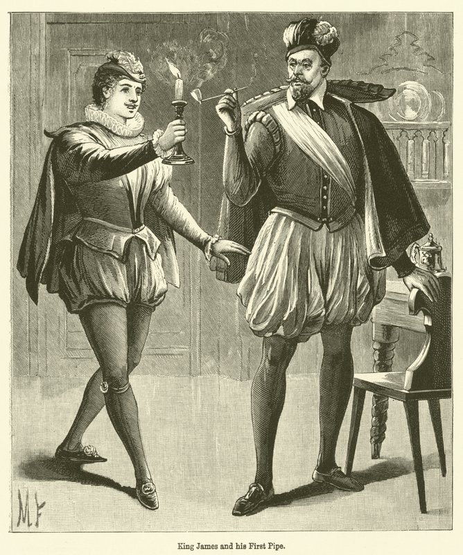 King James and his First Pipe (gravyr) av English School