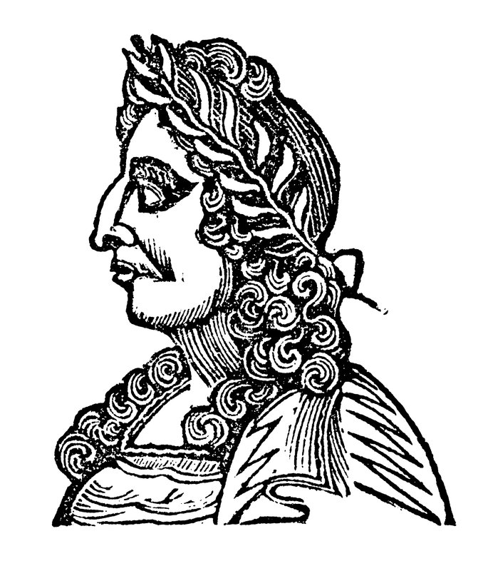 Kung Vilhelm III (träsnitt) av English School