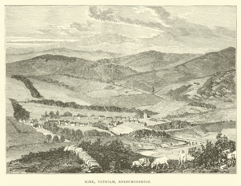 Kirk, Yetholm, Roxburghshire av English School