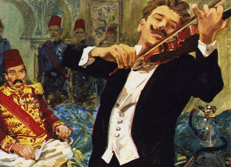 Kreisler åkte på semester till Konstantinopel och blev ombedd att spela inför sultanen Abd-el-Hamid II av English School