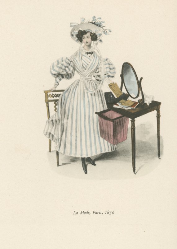 Mode, Paris, 1830 av English School