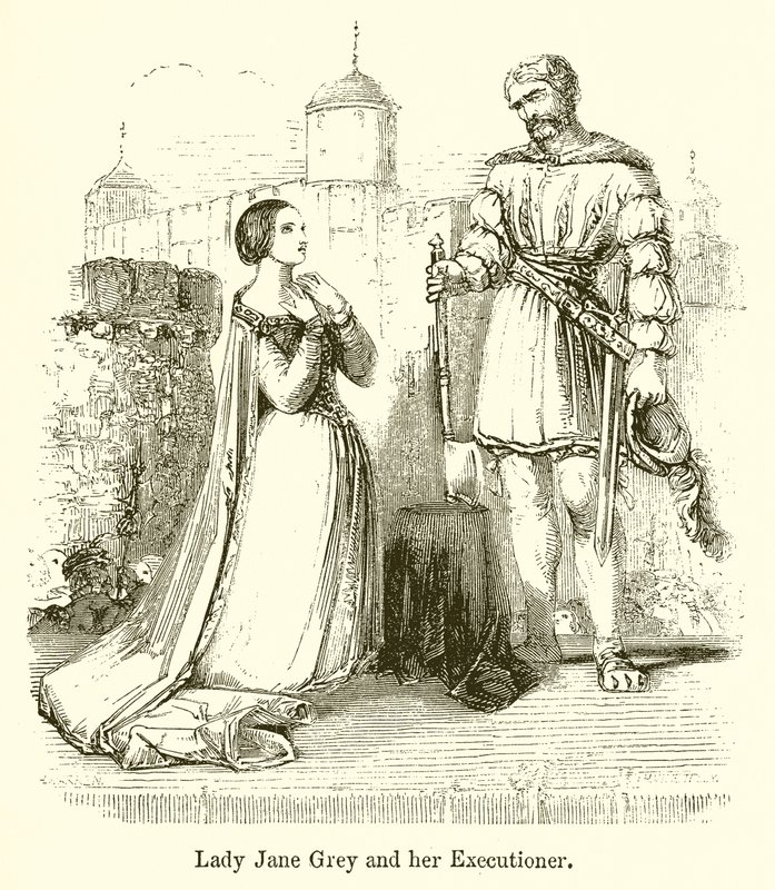Lady Jane Gray och hennes bödel av English School