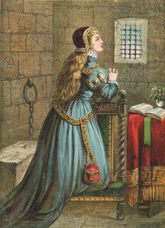Lady Jane Grey ber av English School