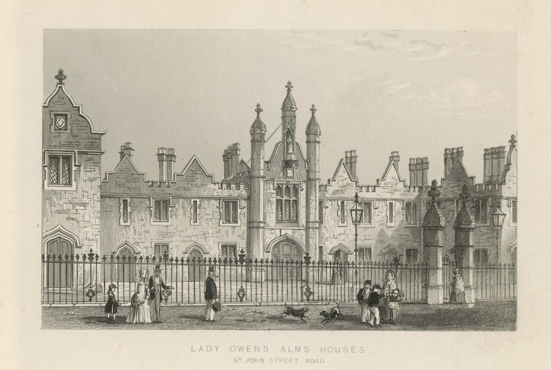 Lady Owens Alms hus på St John Street Road av English School