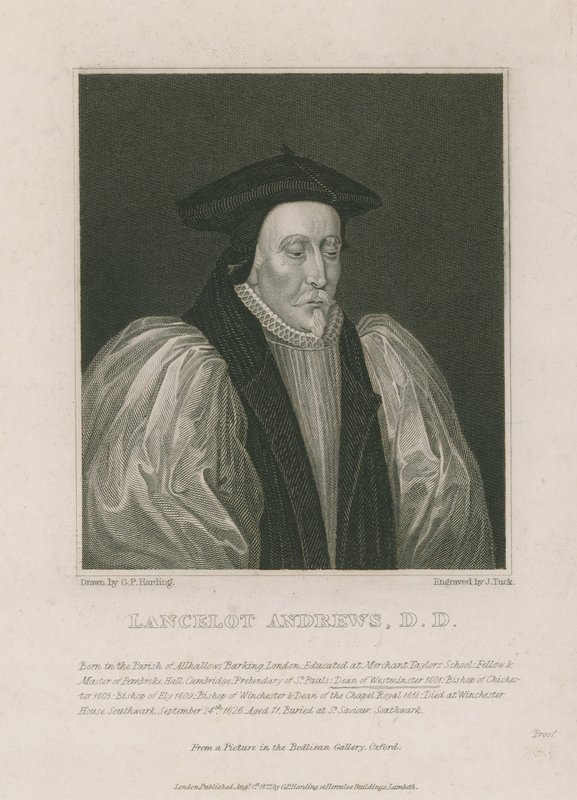 Lancelot Andrews, dekanus i Westminster av English School