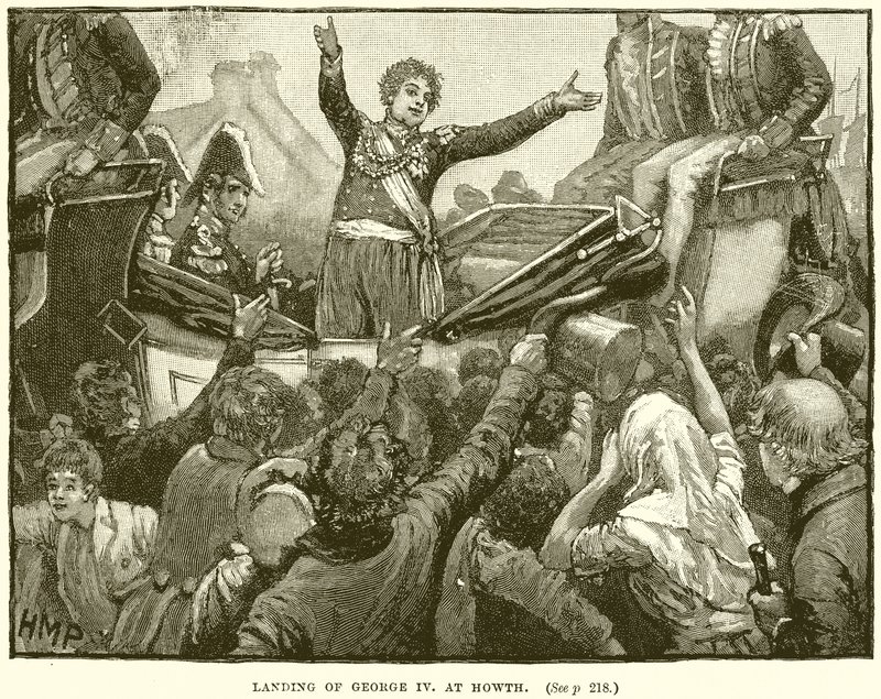 Landning av George IV vid Howth av English School