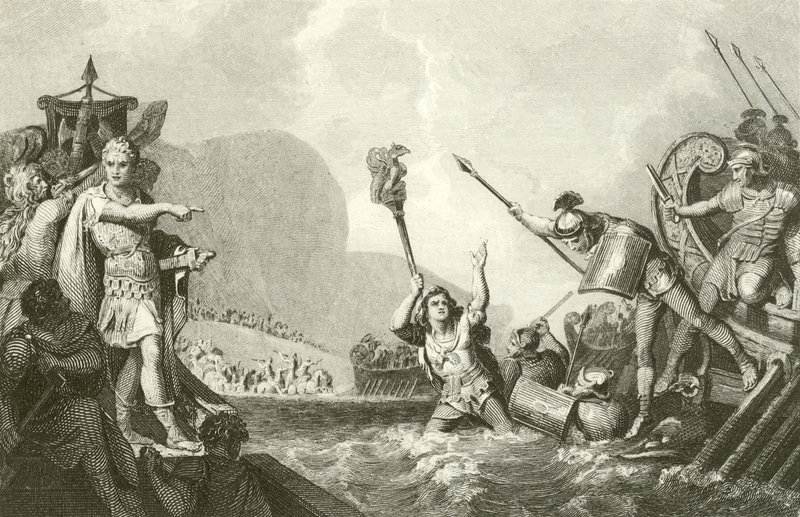 Landstigning av Julius Caesar av English School