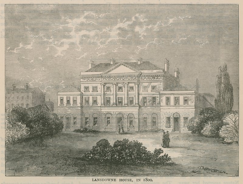 Lansdowne House, Berkley Square, år 1800 av English School