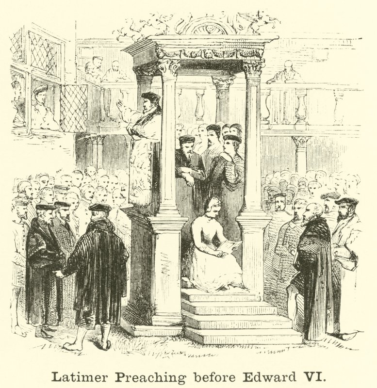 Latimer predikar före Edward VI av English School