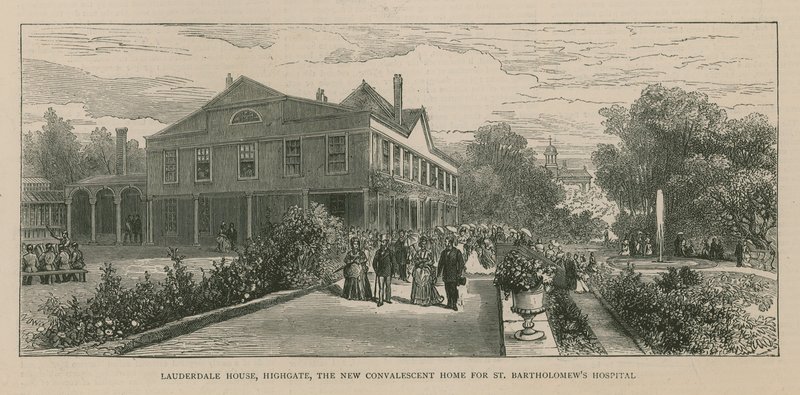 Lauderdale House, Highgate, London, det nya konvalescenthemmet för St Bartholomews Hospital av English School