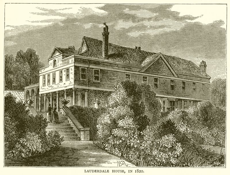 Lauderdale House, 1820 av English School