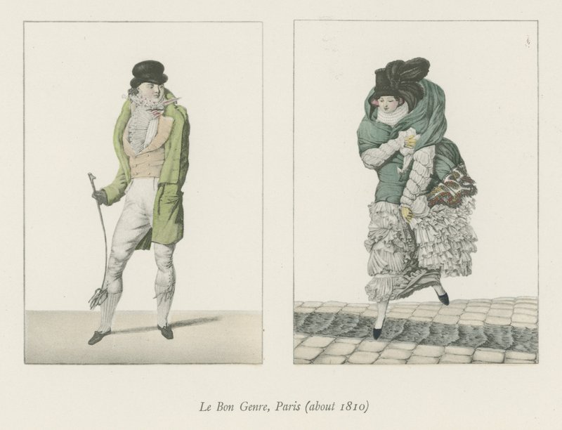 Le Bon Genre, Paris (cirka 1810) av English School
