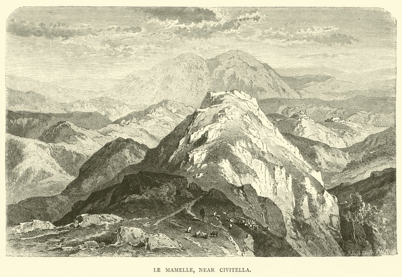 Le Mamelle, nära Civitella av English School