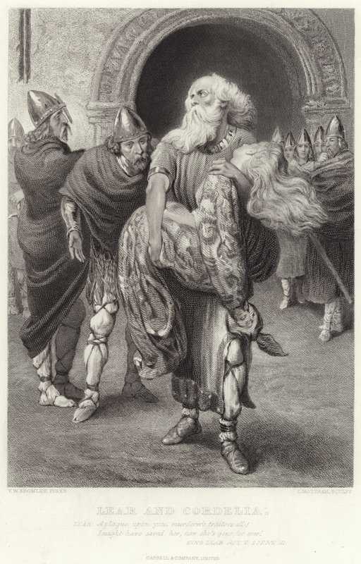 Lear och Cordelia, King Lear, Akt V, Scen III av English School