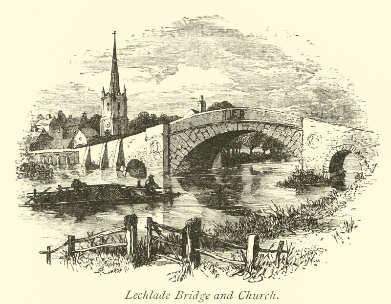 Lechladebron och kyrkan av English School