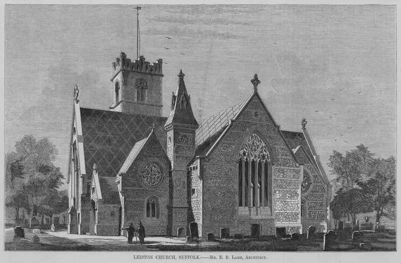 Leiston Church, Suffolk (gravyr) av English School