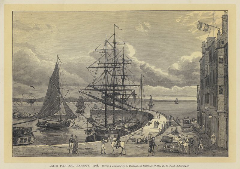 Leith Pier och hamn av English School