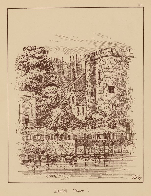 Lendal Tower (litografi) av English School