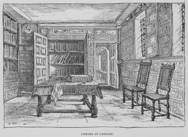 Library at Langley (gravyr) av English School