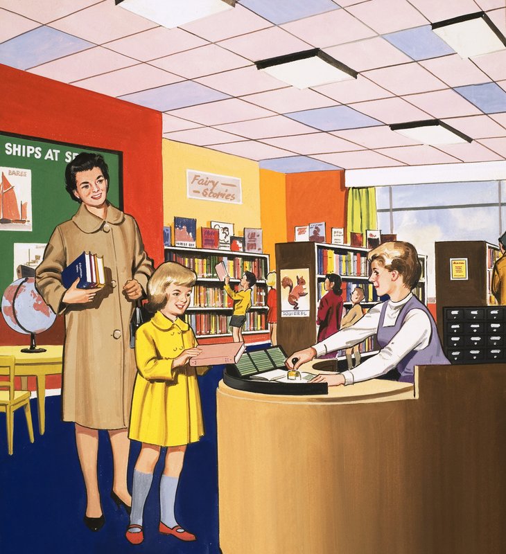 Biblioteksvakt av English School