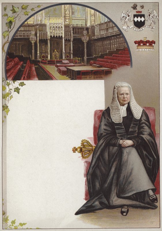 Liebig-kort med Earl of Halsbury av English School