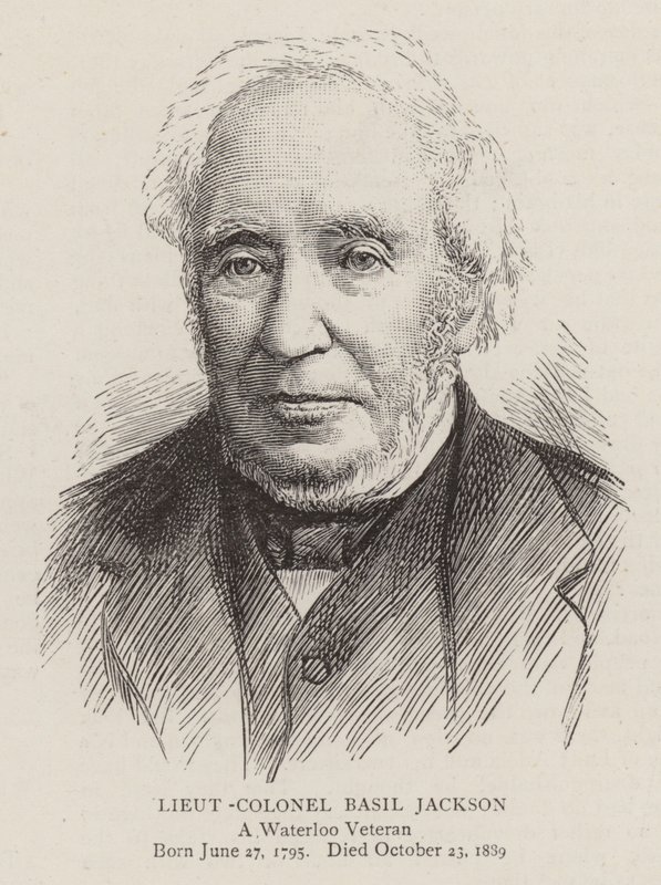 Överstelöjtnant Basil Jackson (gravyr) av English School