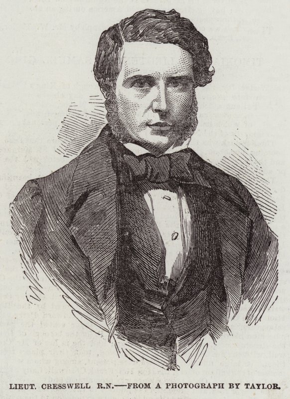 Löjtnant Cresswell, RN (gravyr) av English School