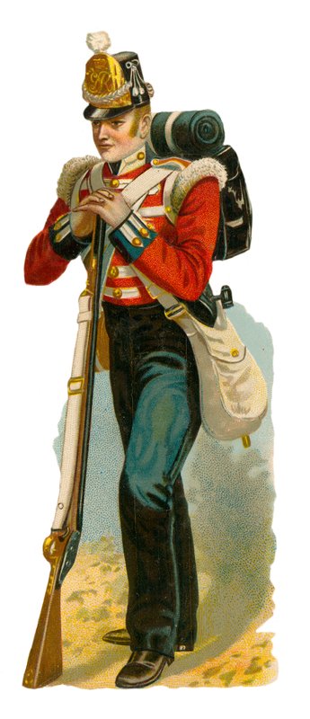 Let infanterist tid af George IVswed av English School
