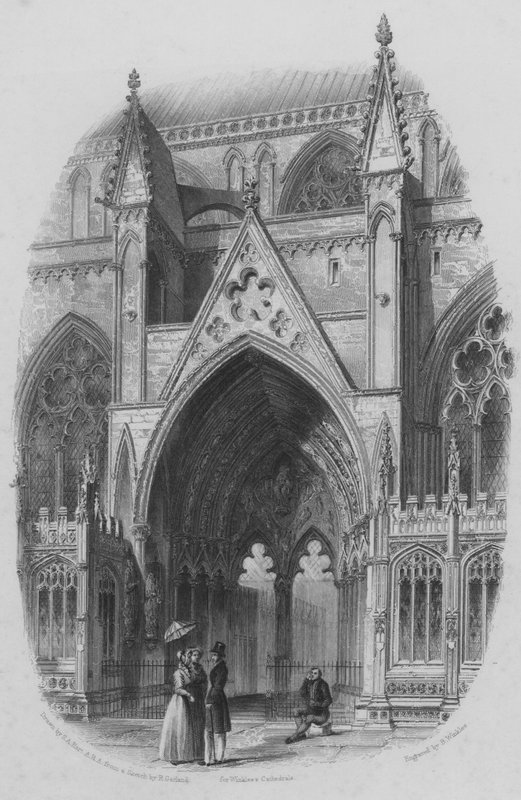 Lincoln Cathedral, norra ingången av English School