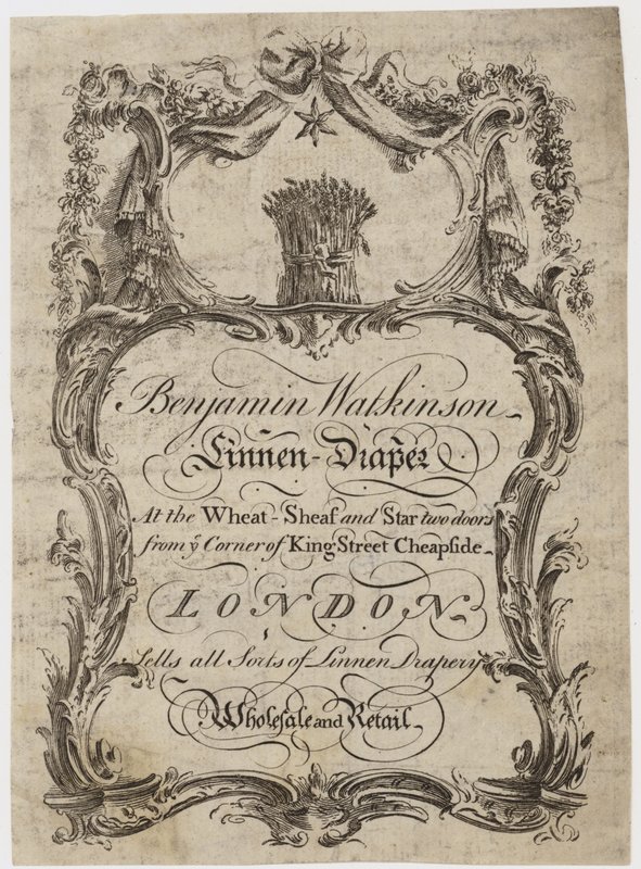 Linen Draper, Benjamin Watkinson, byteskort. av English School
