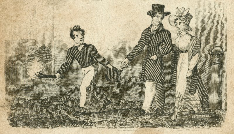 Länkpojke, London (gravyr) av English School