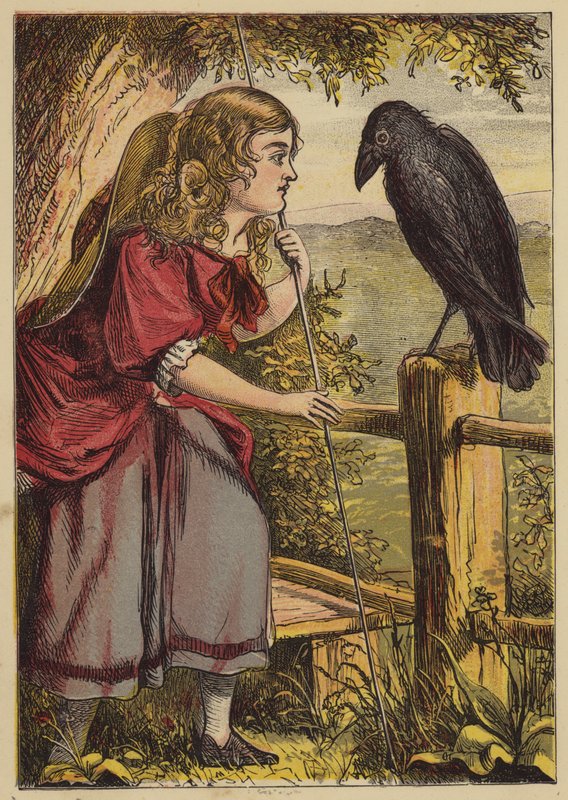 Little Bo-Peep (färgad gravyr) av English School