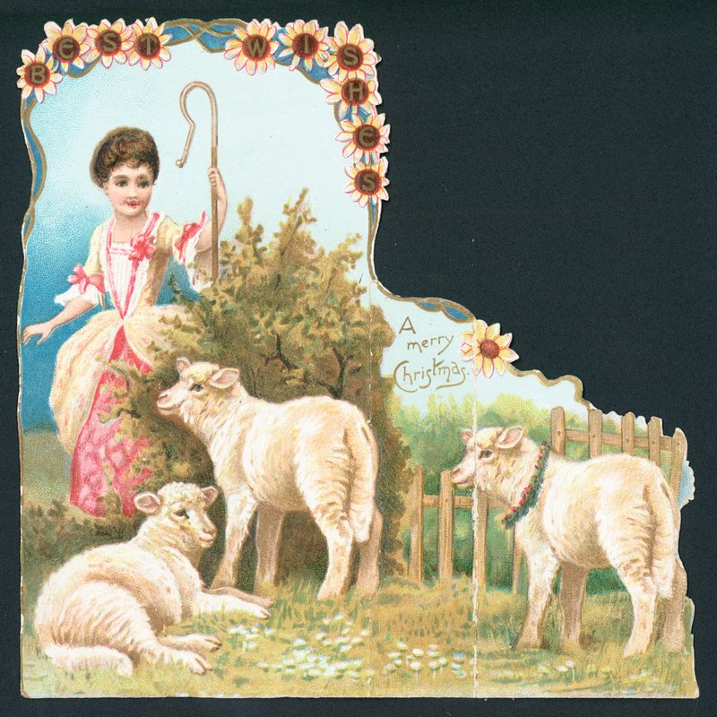 Little Bo Peep, Julkort av English School